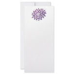 Purple Chrysanthemum Customized Rack Card