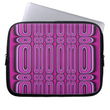 Purple Circle Pattern Computer Sleeves
