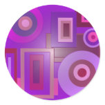 purple circles squares stickers