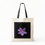Purple Clematis Canvas Bag