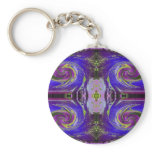 purple cosmos swirl keychains