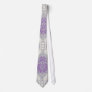purple cream and gray royale damask ties