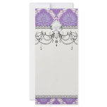 purple cream damask pattern rack cards