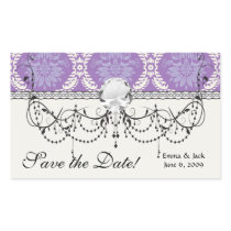purple cream damask pattern sticker
