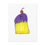 Purple Cupcake Postcard