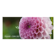 Purple Dahlia Personalised Announcement
