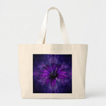 Purple Daisy Passion Canvas Bag