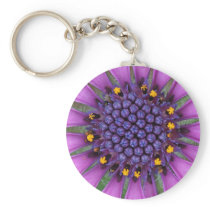 Purple Daisy Picture Keychains