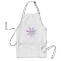 Purple Daisy Wedding aprons
