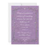 Purple Damask Elegance Invitations