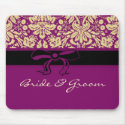 Purple Damask mousepads