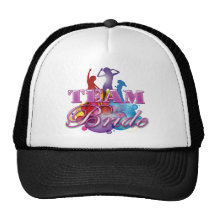 Purple dancing team bride bridesmaids bridal party trucker hat