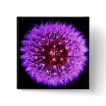 Purple Dandelion Puff Button