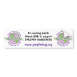 Purple Day bumper sticker bumper stickers