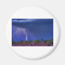Purple Desert Storm Refrigerator Magnet
