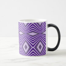 Purple Diamond Stripes Coffee Mugs