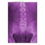 Purple Digital X-Ray Art Greeting Card