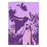 Purple Dinosaur T-Rex Cards