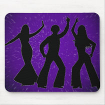 Purple Disco Mouse Pads