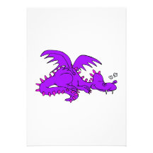 Purple Dragon Sleeping.png Invitation