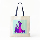 Purple Dragon Tote bags