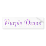 Purple Drank bumper stickers
