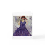 Purple Dress Note Card