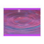 Purple drop puddle postcard
