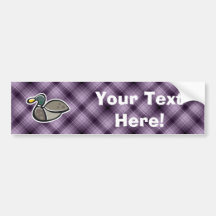 Purple Duck Bumper Sticker