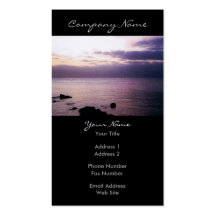 Purple Dusk Photo Business Card