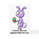 Purple Easter Bunny, I saved this one eggspecia... cards