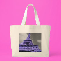 Purple Eiffel Tower bags