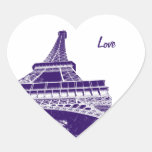 Purple Eiffel TowerSticker