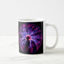 Purple Electricity Eminating from a Plasma Lamp Coffee Mugs
