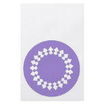 Purple Elegant Round Design. Art Deco Style Personalized Flyer