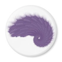 Purple Eye Fractal Magnet