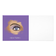 Purple Eye Makeup Photo Card