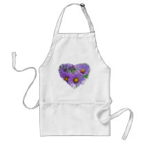 Purple Fall Asters Wildflower Matching Items Aprons