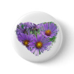 Purple Fall Asters Wildflower Matching Items buttons