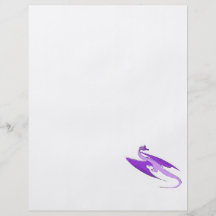 Purple Fantasy Dragon Personalised Flyer