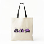 Purple Fashion Tote Bag
