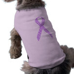 Purple Feet Awareness Ribbon Dog Clothing