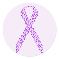 Purple Feet Awareness Ribbon