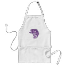 Purple Fish Apron