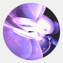 Purple Flare Abstract Sticker