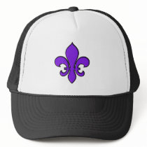 Purple Fleur de lis - Hat