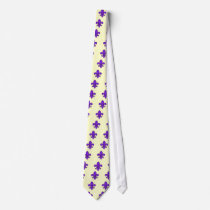 Purple Fleur de lis - Tie