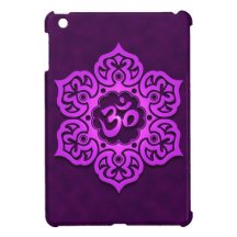 Purple Floral Aum Design