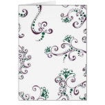 Purple Floral Card