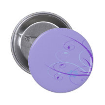 purple floral swirl pinback buttons